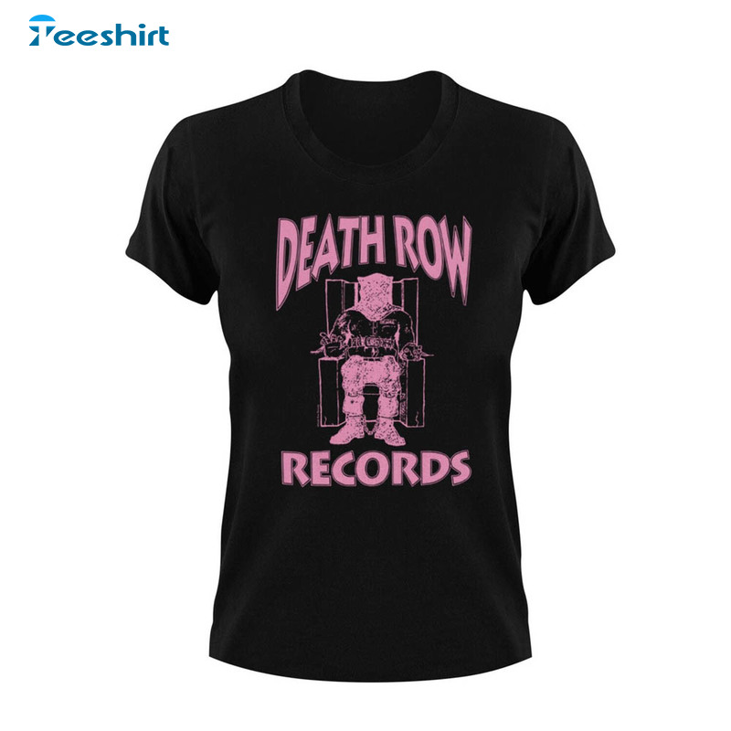 Death Row Records Pink Logo Shirt, Vintage Sweatshirt Unisex Hoodie