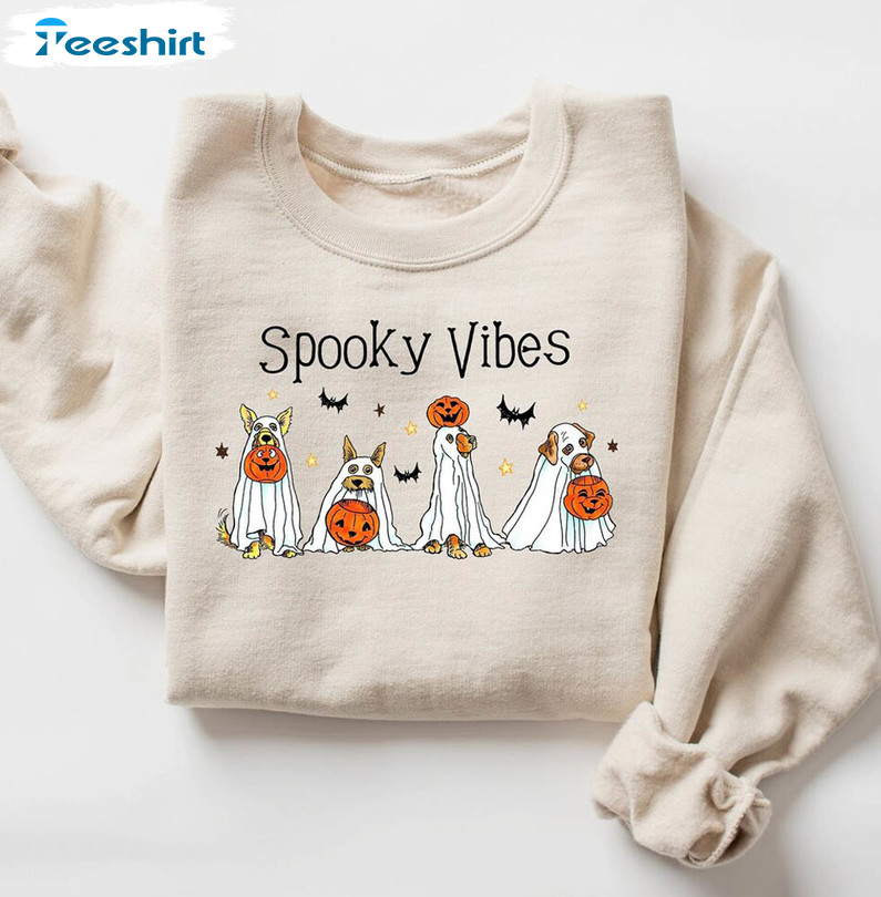 Halloween Dog Shirt, Matching Halloween Sweater Long Sleeve For Family