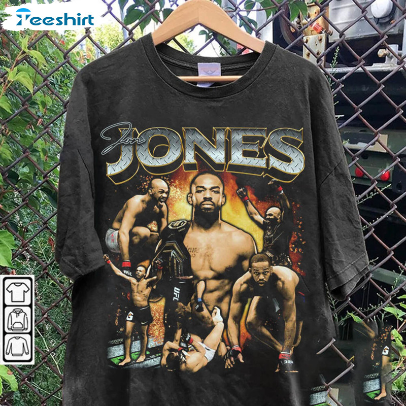 Jon Jones Shirt, Vintage Style Crewneck Unisex T-shirt