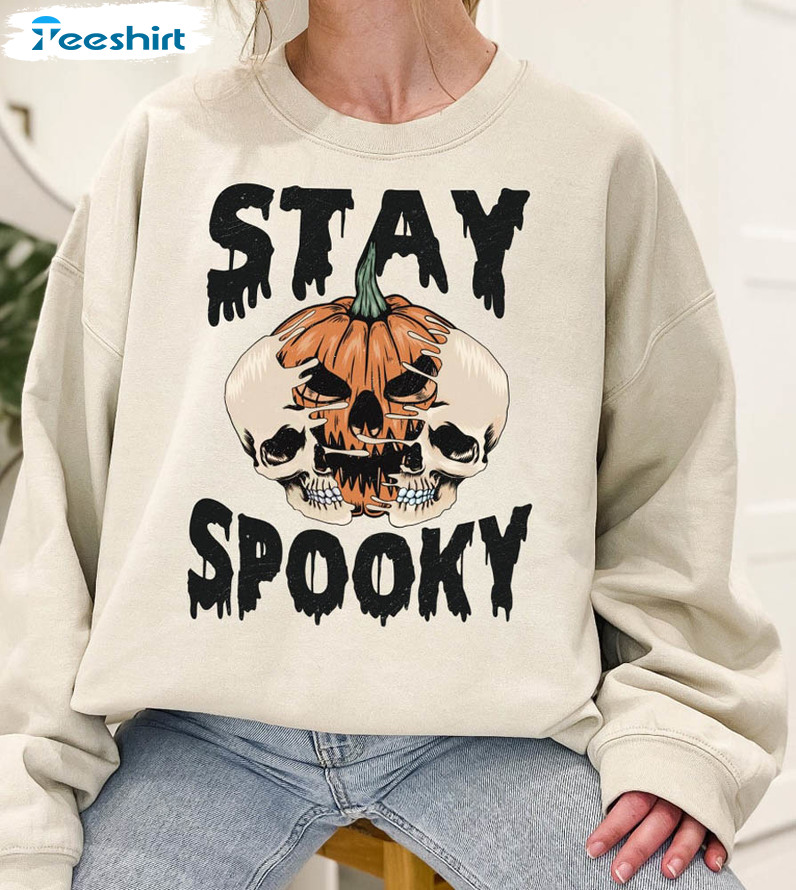 Spooky Vibe Shirt, Halloween Stay Spooky Sweater Unisex Hoodie