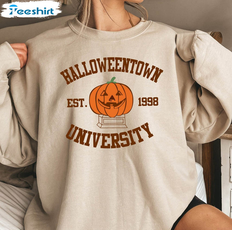 Vintage Halloween Town Est 1998 Shirt, Pumpkin Halloweentown Unisex Hoodie Crewneck