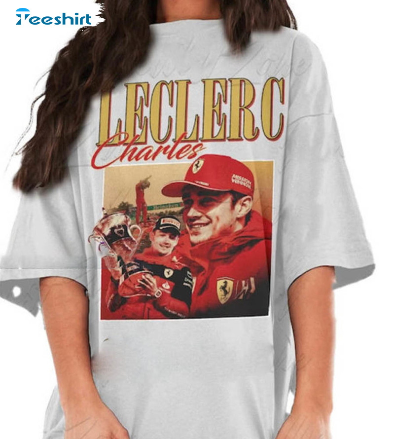 Charles Leclerc Homage Shirt, Driver Racing Championship Short Sleeve Unisex T-shirt