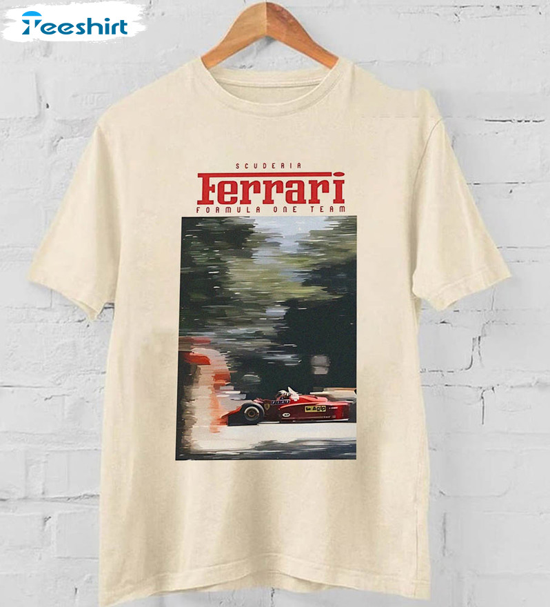 Ferrari Formula 1 Team Shirt, F1 Racing Short Sleeve Unisex T-shirt