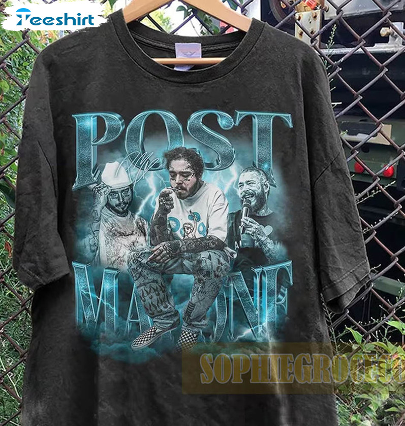 Post Malone Vintage Shirt, Rapper Trendy Short Sleeve Long Sleeve