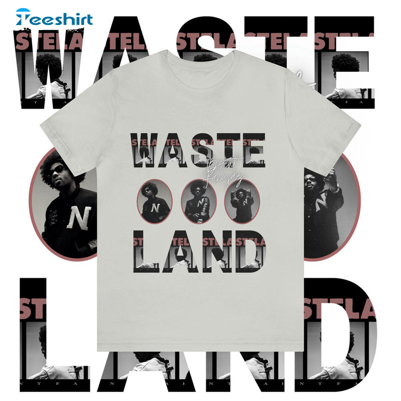 Brent Faiyaz Wasteland Shirt, Vintage Style Wasteland Concert Short Sleeve Sweatshirt