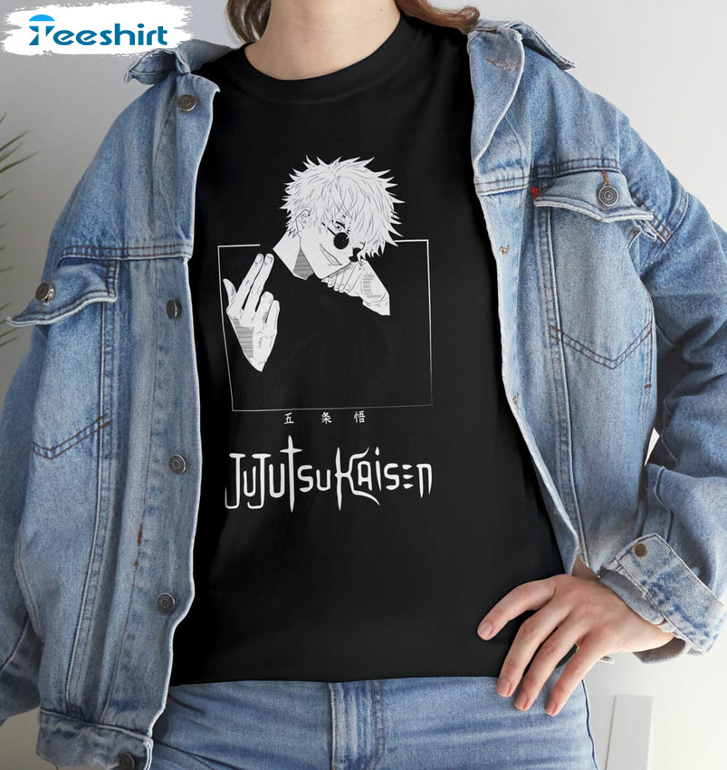 Gojo Jujutsu Kaisen Shirt, Trendy Movie Unisex Hoodie Long Sleeve