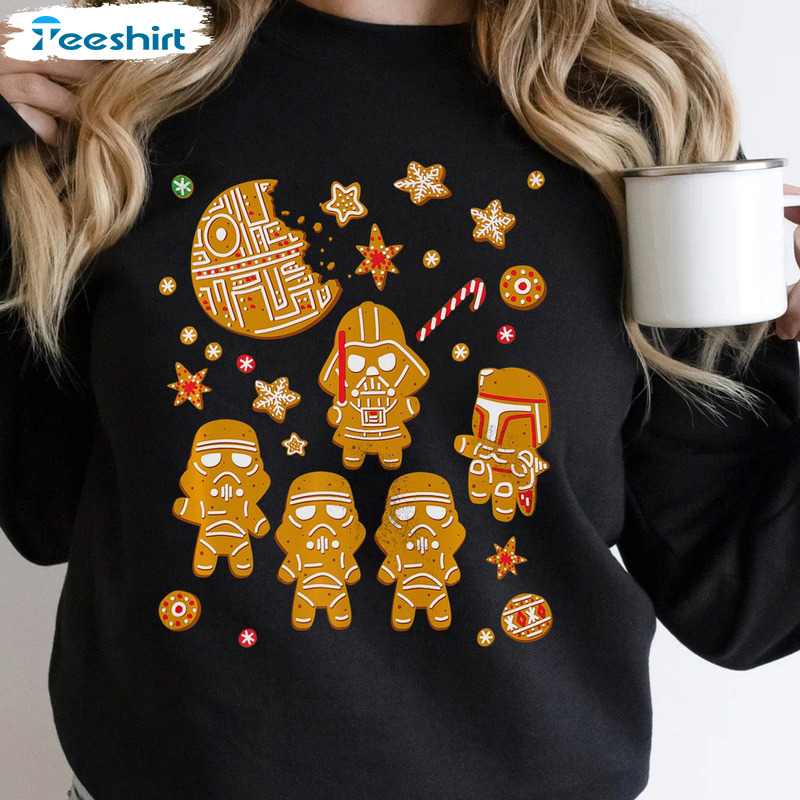 Vader Stormtrooper Shirt, Funny Star Wars Christmas Trending Crewneck - Sweatshirt