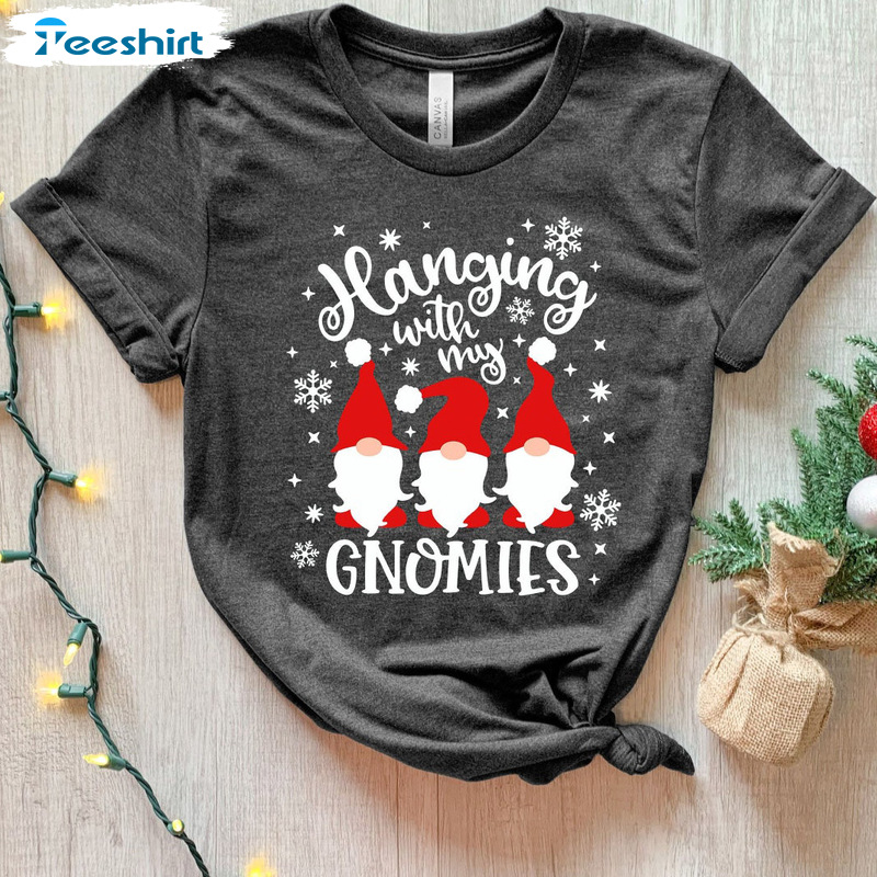 My Gnomies Shirt, Christmas Gnomies Tee Tops, Snowflake Pattern Trending Shirt For All People
