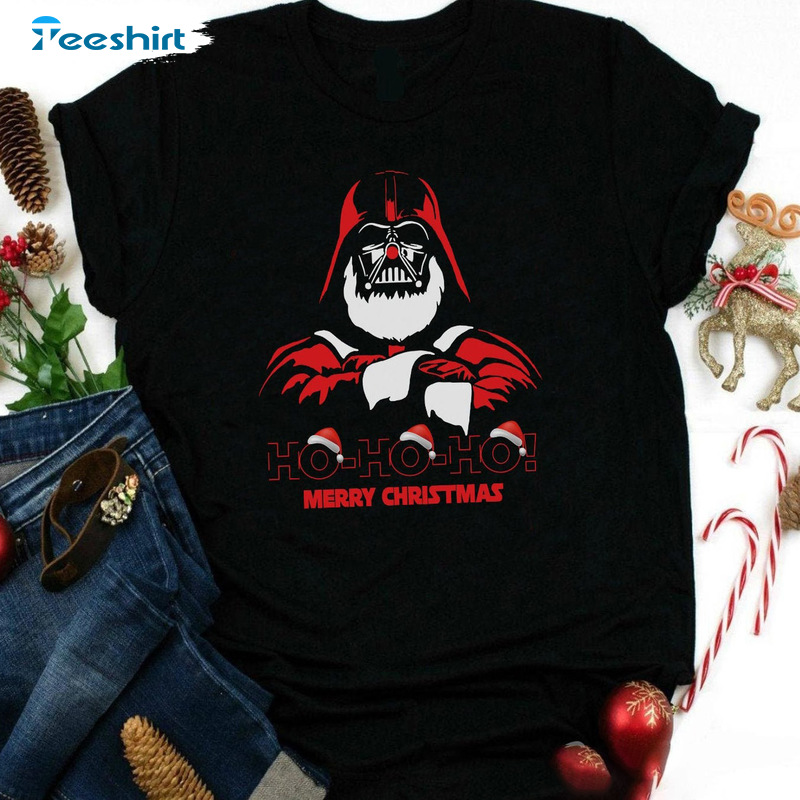 Star Wars Santa Classic Tee Tops, Darth Vader Christmas Long Sleeve, Ho Ho Christmas Sweatshirt
