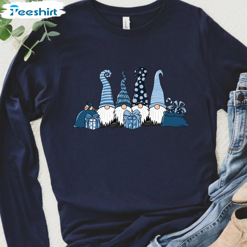 Gnome Christmas Long Sleeve For Family, Cute Gnomes And Christmas Gifts Trending Design Unisex Hoodie