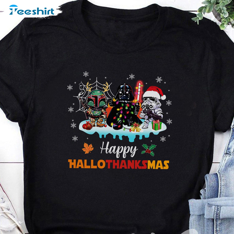 Wars Happy Hallothanksmas Shirt, Frozen Unisex Hoodie, Disney Sweatshirt For All People
