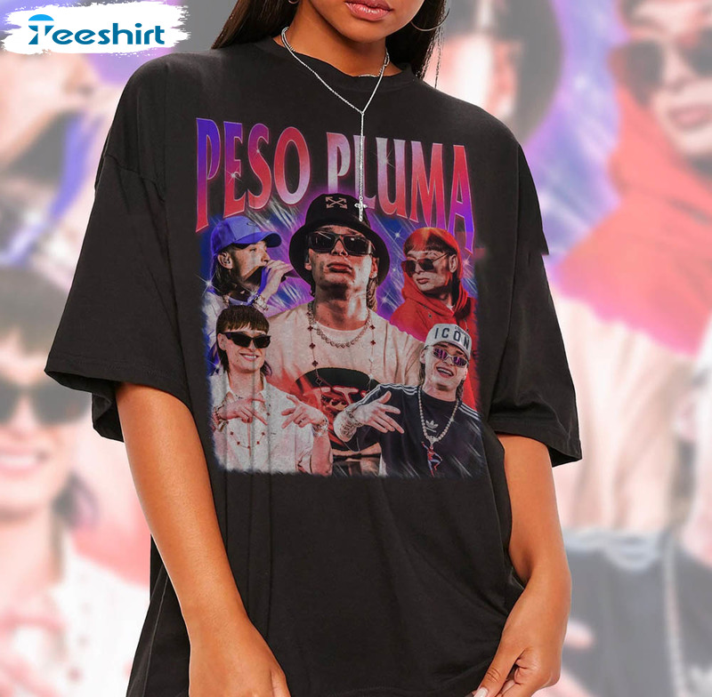 Peso Pluma Music Shirt, Pluma World Tour 2023 Short Sleeve Long Sleeve