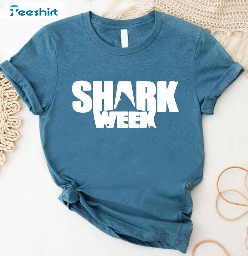 Beach Summer Shirt, Red Cross Shark Week Sweatshirt Long Sleeve