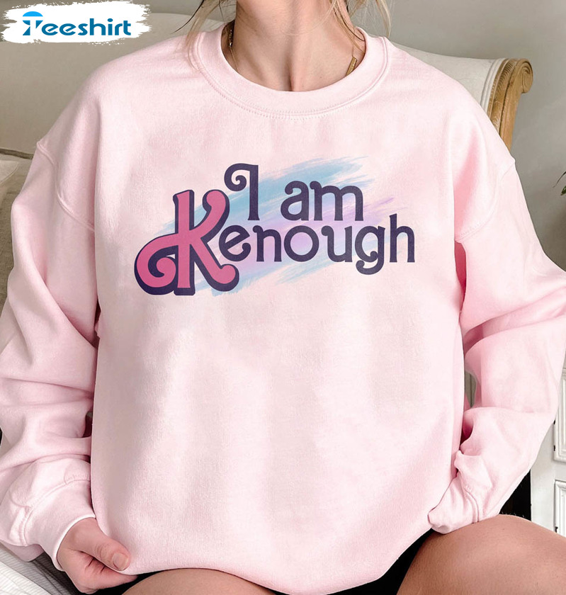I Am K Enough Shirt, Ken Doll Barbi Movie Long Sleeve Unisex Hoodie