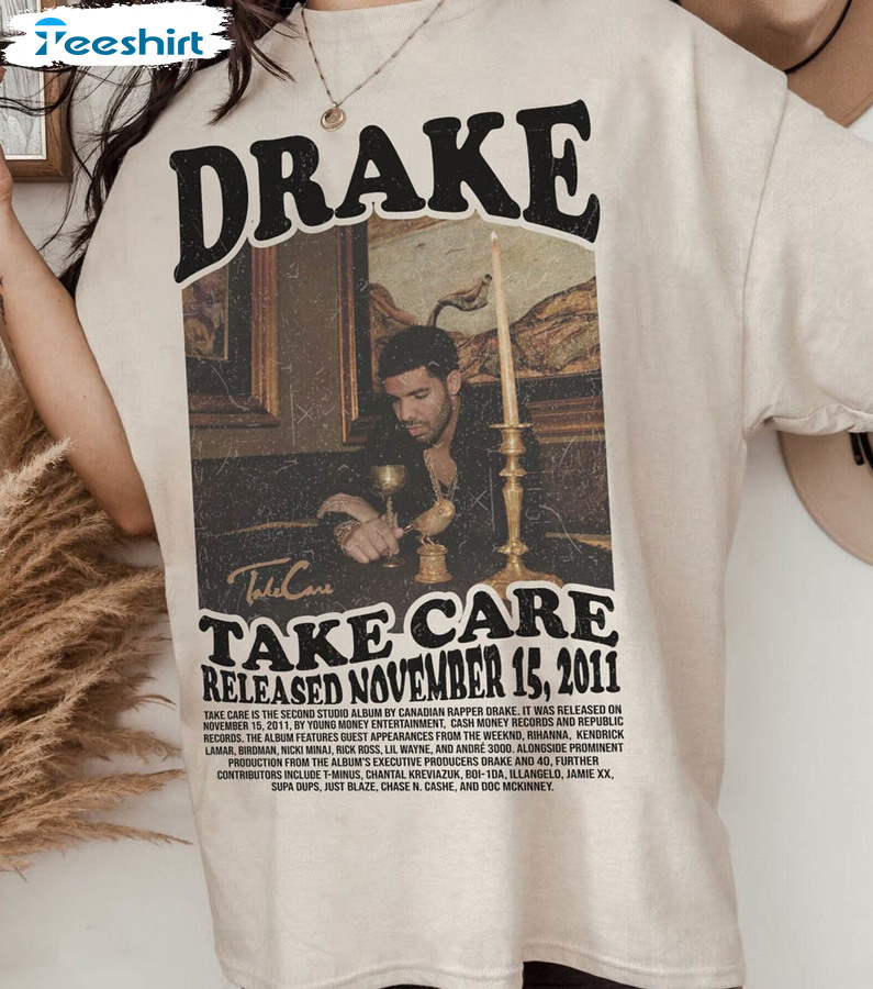 Drake Vintage Design Shirt, Drake Take Care Crewneck Unisex Hoodie