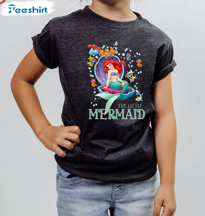 The Little Mermaid Disney Princess Shirt, Black Queen Sweater Crewneck