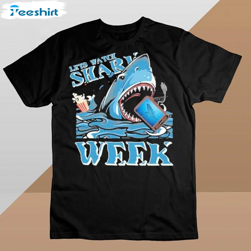 Save The Sharks Shirt, Shark Week 2023 Short Sleeve Tee Tops