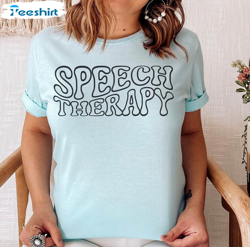 Retro Speech Therapy Shirt, Speech Pathologist Sweatshirt Crewneck