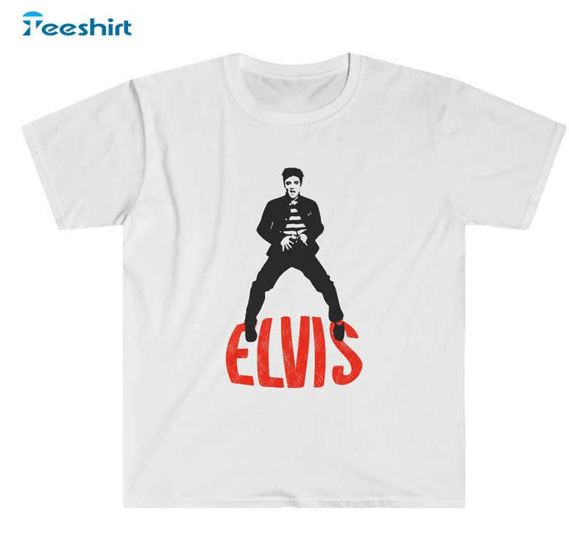 Elvis Unisex Shirt, Inspirational Long Sleeve Tee Tops For Movie Lovers