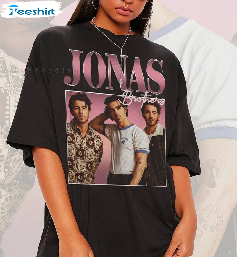 Jonas Brother Vintage Shirt, Neutral Crewneck Short Sleeve For Fans