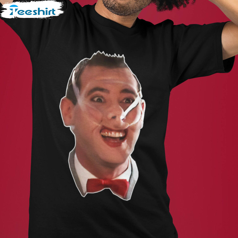 Funny Pee Wee Herman Shirt, Retro Movie Characte Paul Reubens Short Sleeve Unisex T-shirt