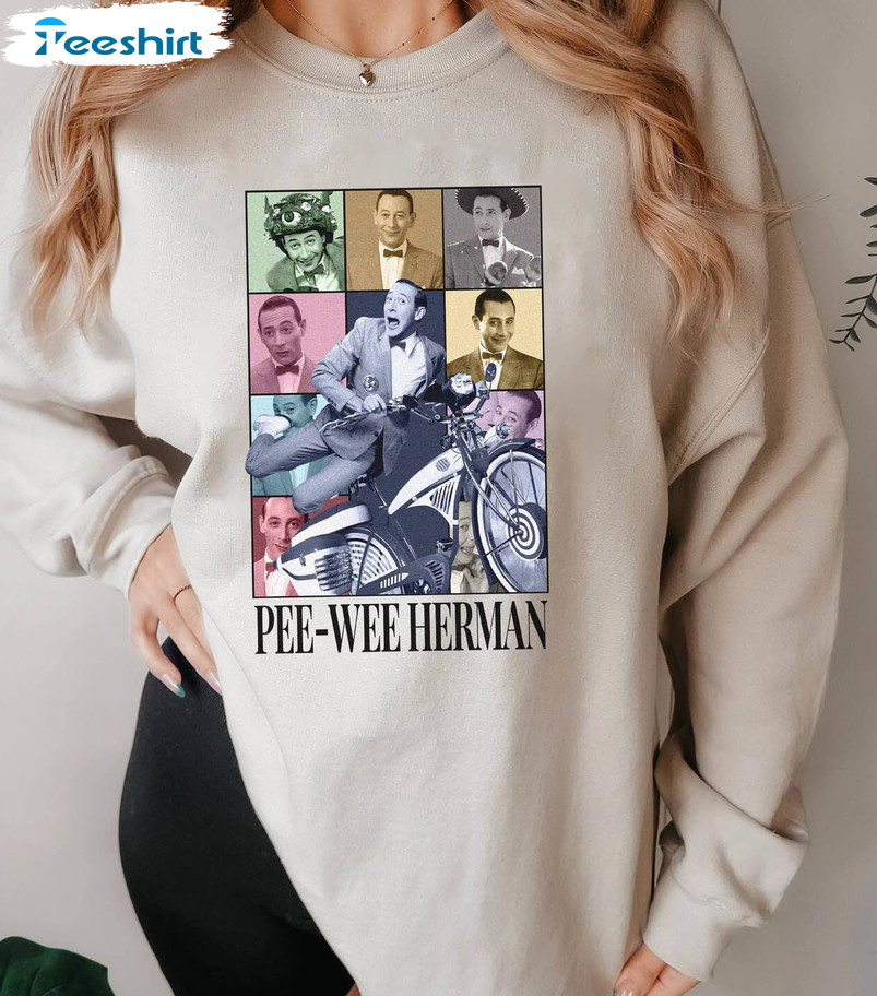 Pee Wee Herman Eras Style Shirt, Pee Wee Herman Sweatshirt Big Adventure 80s Movie Long Sleeve