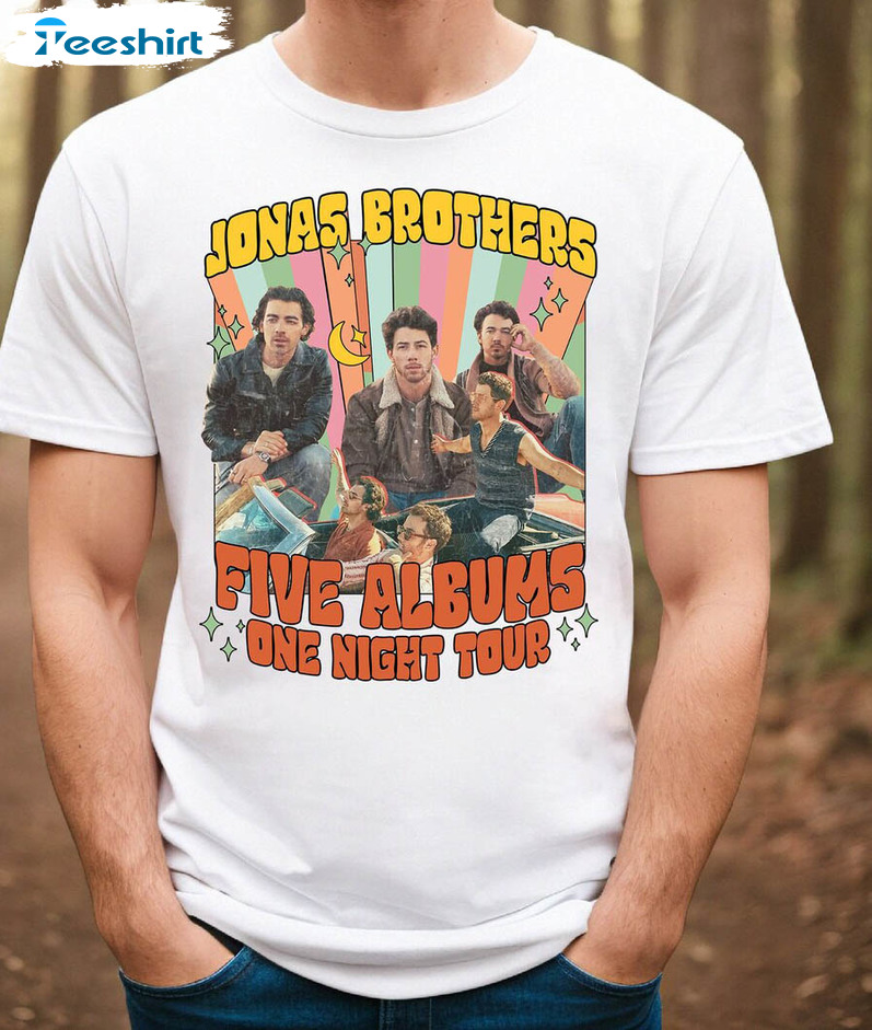 Jonas Brothers Groovy Shirt, Comfort Colors Tee Tops Sweater For Music Lover