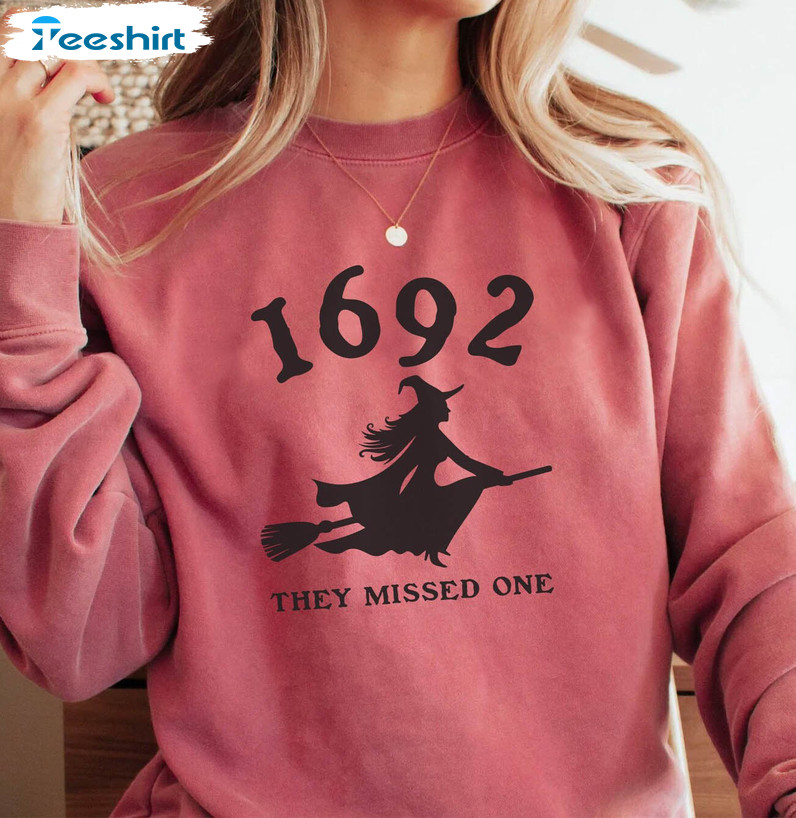 1692 They Missed One Cute Shirt, Witch Trials Crewneck Sweatshirt