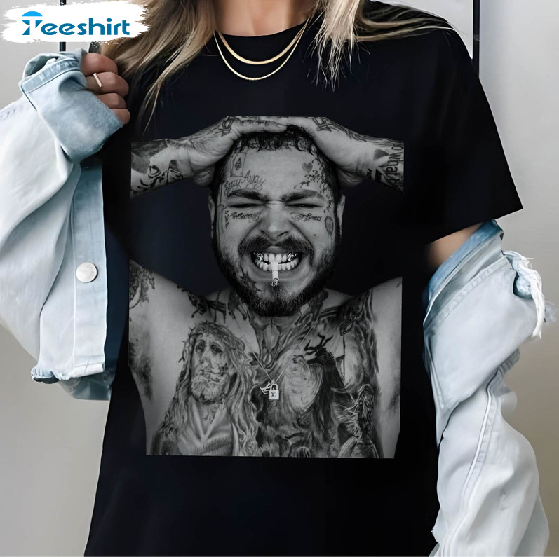 Comfort Colors Posty Shirt, Post Malone Music Concert 2023 Tee Tops Short Sleeve