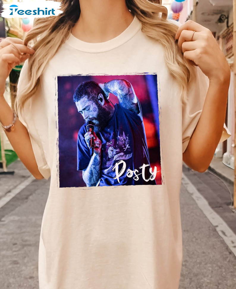 Dancy Dance Post Malone Shirt, Post Malone 2023 Tour Unisex Hoodie Short Sleeve