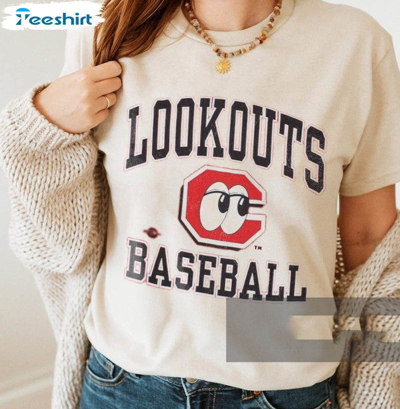 90s Retro Nooga Lookouts Shirt, League Baseball Limited Short Sleeve Crewneck