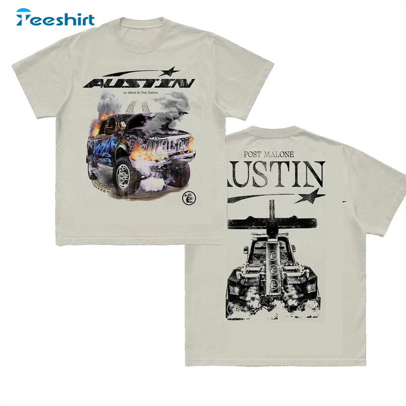 Posty 2023 Shirt, Post Malone Austin 5th Album Tee Tops Crewneck