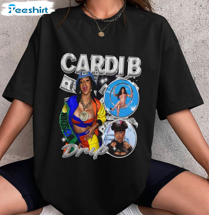 Vintage Cardi B Shirt, Hiphop Music Long Sleeve Unisex T-shirt