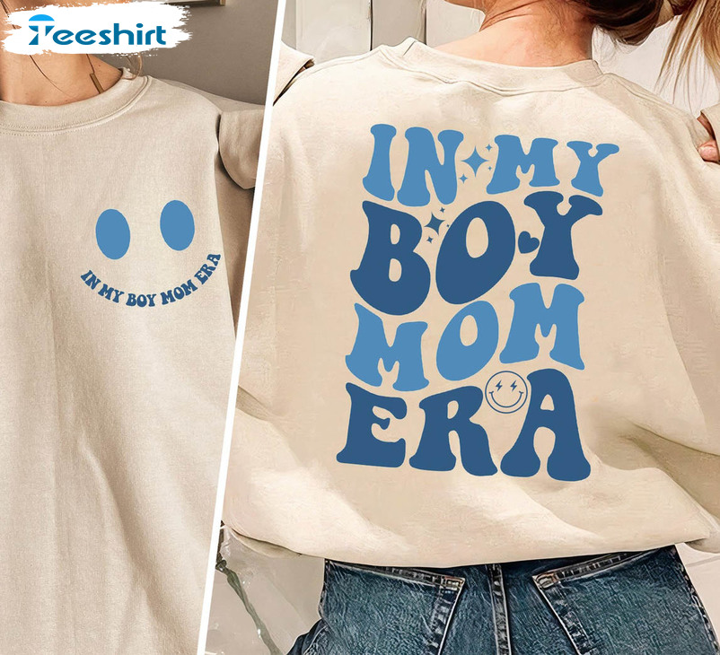 In My Boy Mom Era Funny Shirt, Boy Mom Club Sweater Short Sleeve