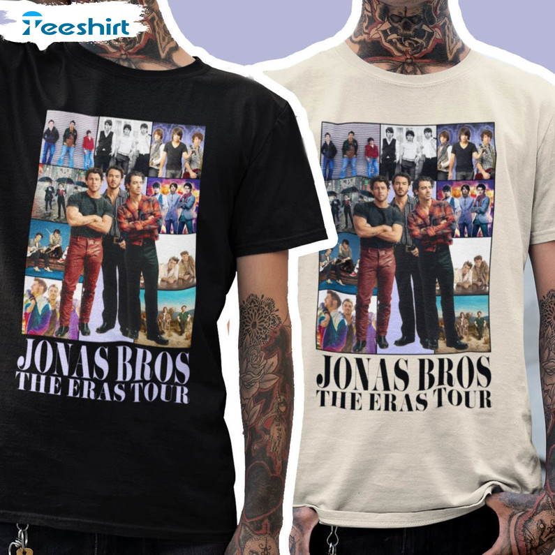 Jonas Brothers The Eras Tour Shirt, Trendy Sweatshirt Unisex Hoodie