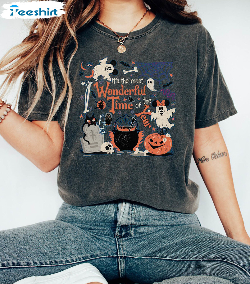 It's The Most Wonderful Time Of The Year Disney Shirt, Disney Spooky Season Unisex T-shirt Crewneck