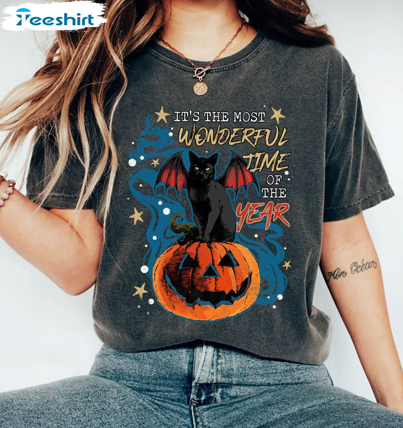 It's The Most Wonderful Time Of The Year Halloween Shirt, Pumpkin Short Sleeve Unisex T-shirt