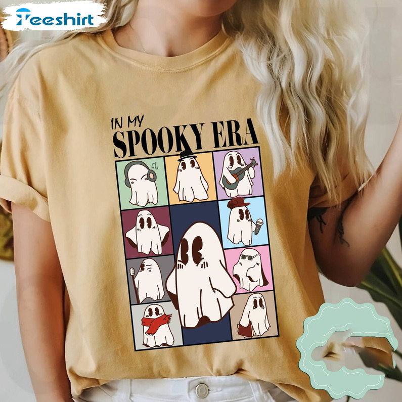 In My Spooky Era Comfort Shirt, Halloween Era Funny Unisex T-shirt Short Sleeve