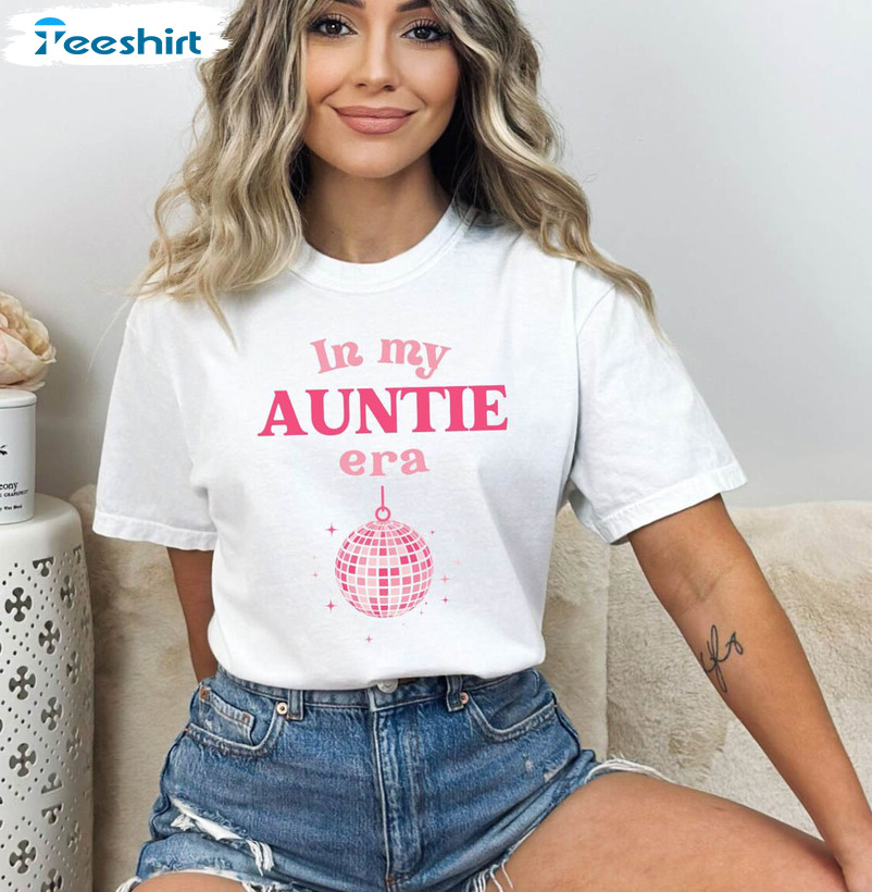 Auntie Era Comfort Colors Shirt, Swiftie Aunt Unisex T-shirt Short Sleeve