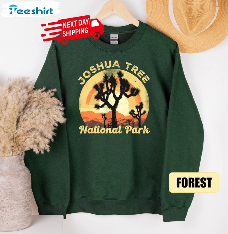 Joshua Tree National Park Shirt, Camping Hiking Unisex T-shirt Crewneck