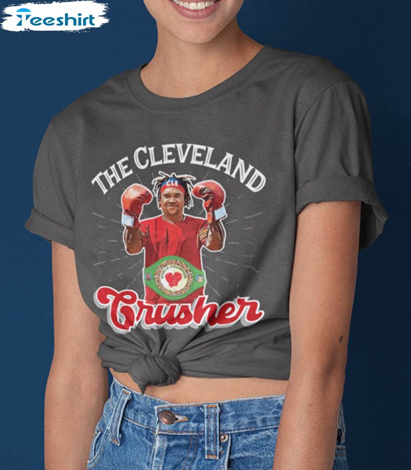 Just doing my part to celebrate! The Cleveland Crusher shirt. The