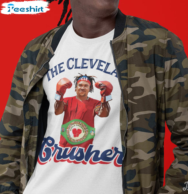 Just doing my part to celebrate! The Cleveland Crusher shirt. The