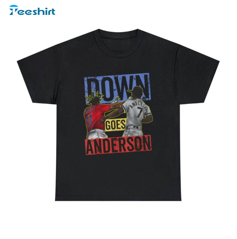 Meme Baseball Funny Down Goes Anderson Unisex T-shirt Unisex Hoodie