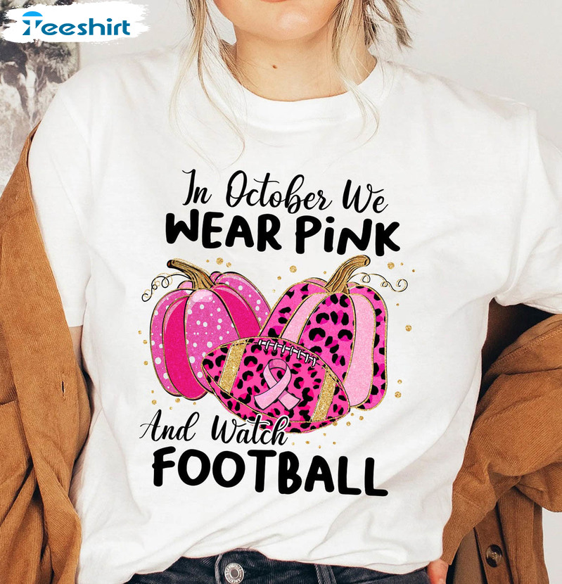 Breast Cancer In October we wear Kansas City Chiefs KC Pink Halloween shirt,  hoodie, sweater, long sleeve and tank top