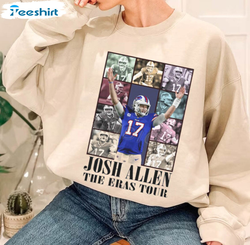 DerausStudio Josh Allen The Eras Tour Comfort Colors Shirt, Josh Allen, Josh Allen Shirt, Josh Allen Tshirt, Josh Allen Sweatshirt, Josh Allen Hoodie