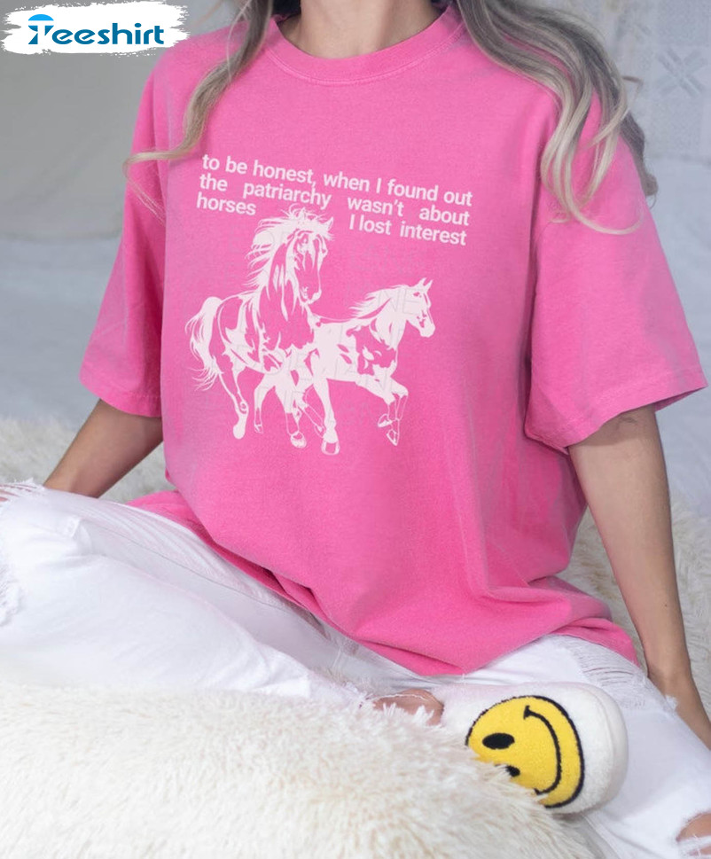 Horses Are Not The Patriarchy Shirt, Barbie Movie Short Sleeve Unisex T-shirt