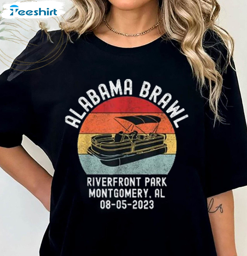 Vintage Brawl At Riverfront Park Montgomery Alabama Brawl Shirt, Folding Chair Tee Tops Unisex Hoodie