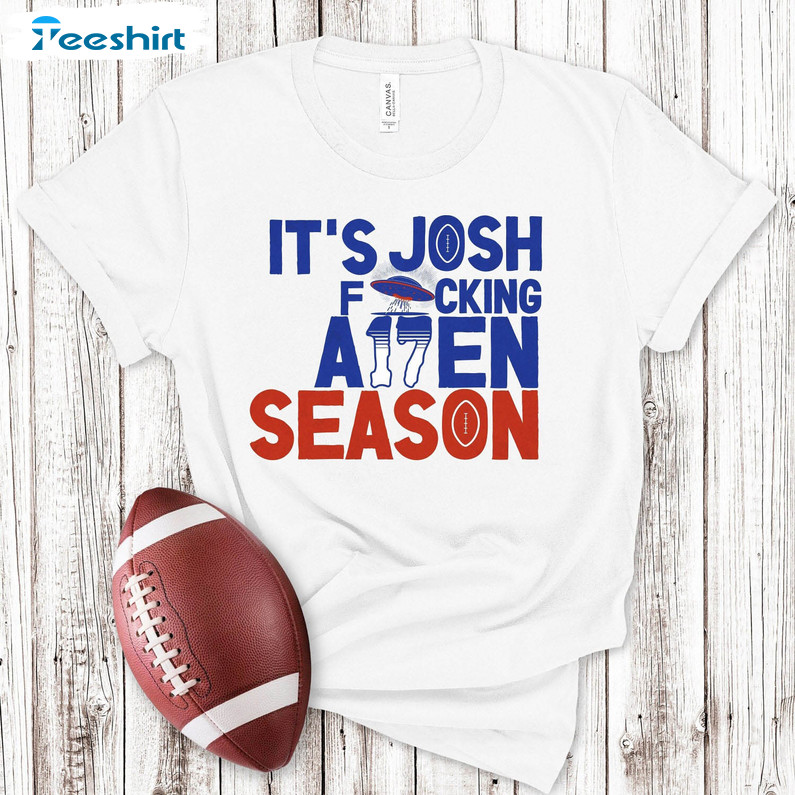 Josh Allen Trendy Shirt, Alien Quarterback Josh Alien Short Sleeve Unisex T-shirt