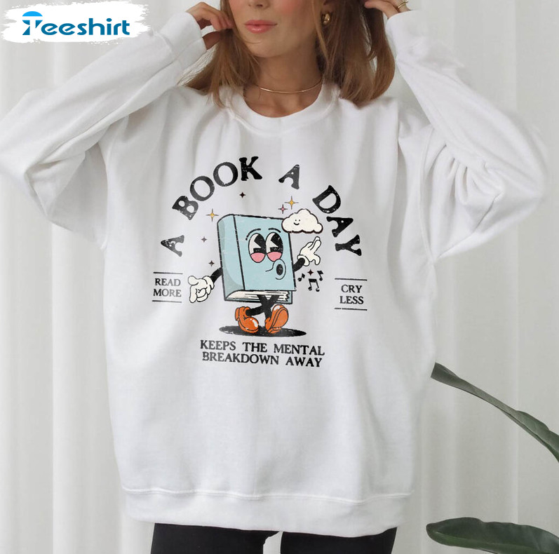 Bookish Mental Health Shirt, Book Lover Long Sleeve Short Sleeve