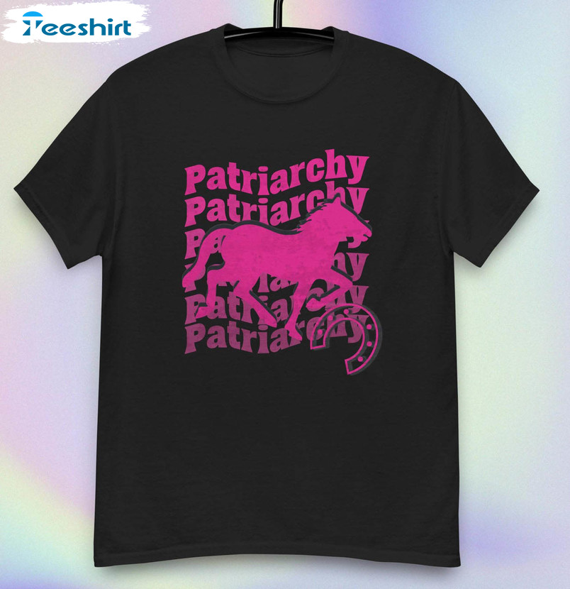 Horses Amp Patriarchy Vintage Design Sweater Short Sleeve